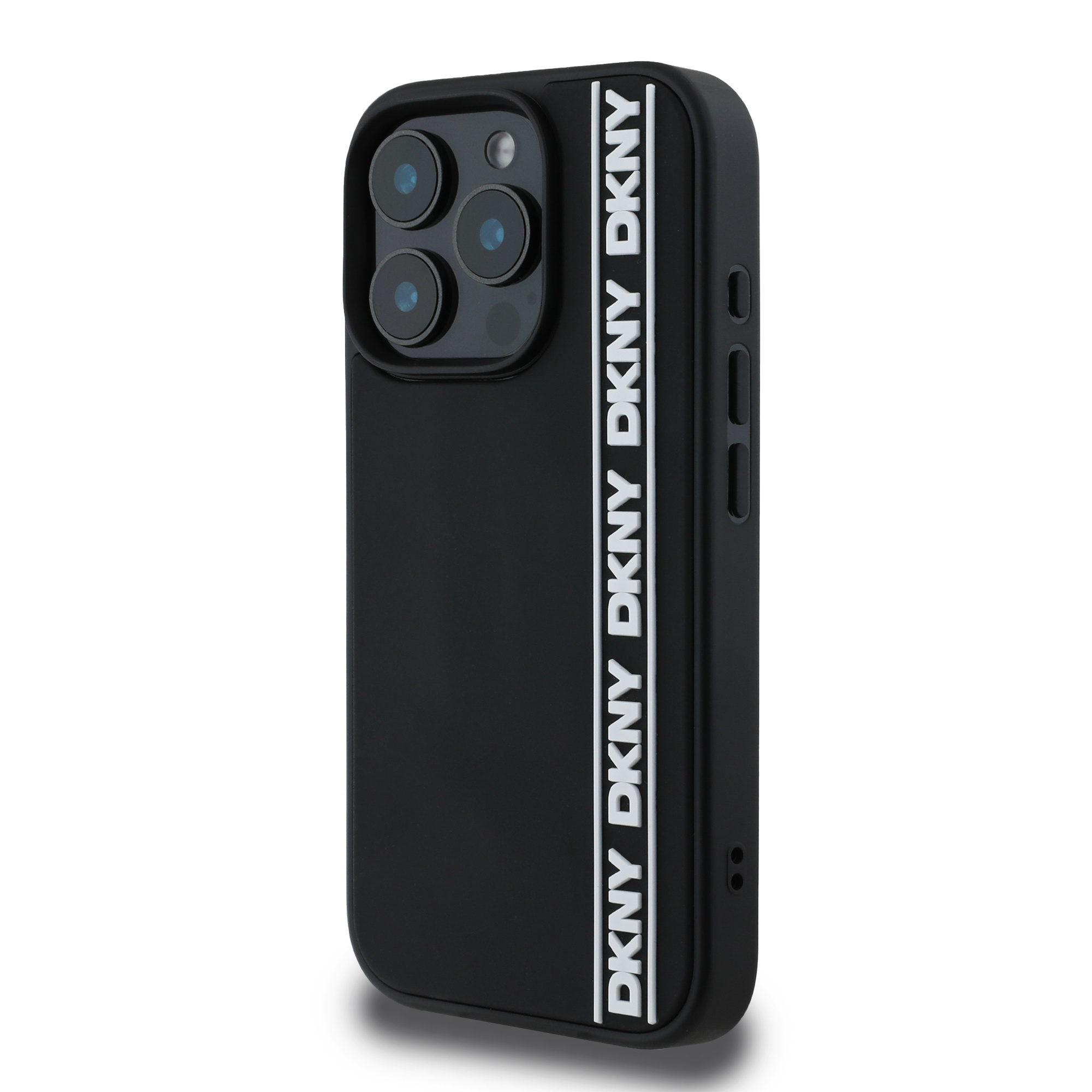 DKNY DKNY iPhone 16 Pro Backcover hoesje D Rubber Repeat Logo Line - Zwart, foto 2 van 6
