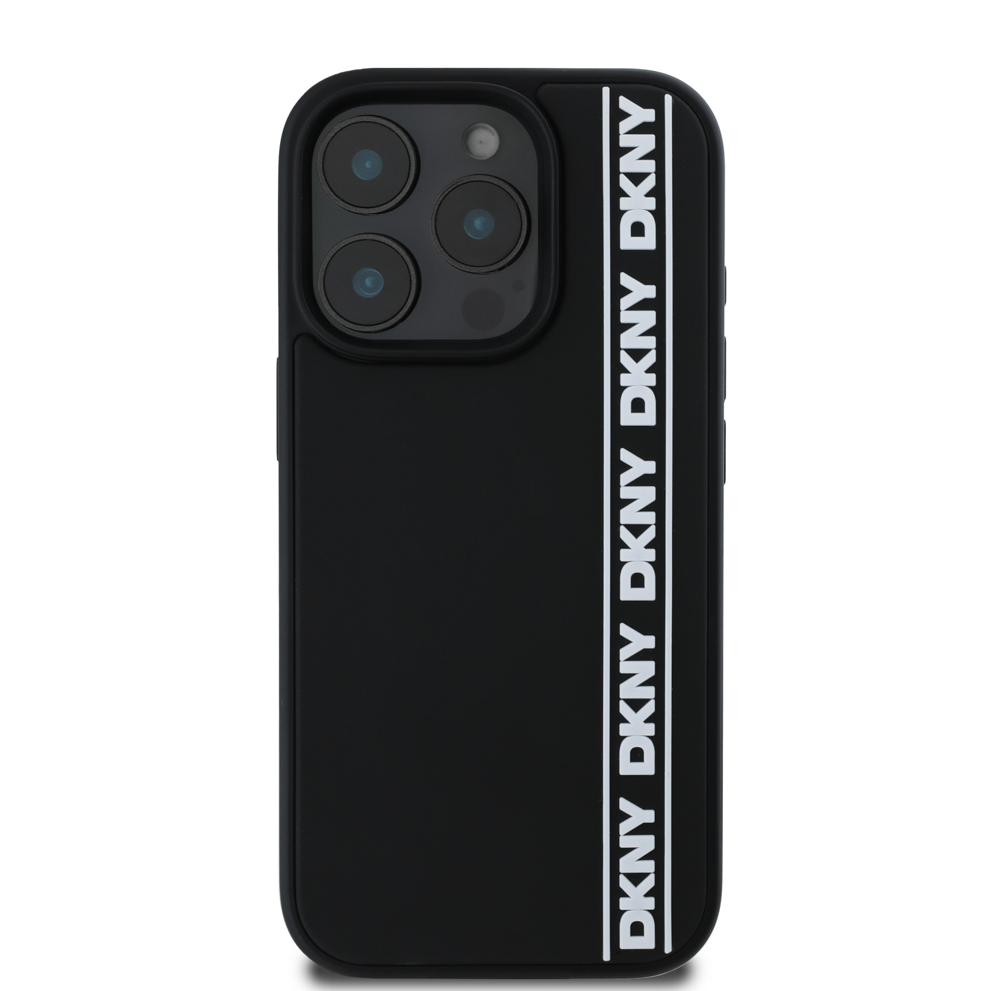 DKNY DKNY iPhone 16 Pro Backcover hoesje D Rubber Repeat Logo Line - Zwart, foto 3 van 6