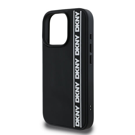 DKNY DKNY iPhone 16 Pro Back cover case - D Rubber Repeat Logo Line - Black DKNY DKNY iPhone 16 Pro Back cover case - D Rubber Repeat Logo Line - Black