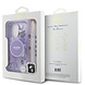 Guess Guess iPhone 15 Pro Max Back cover case - Magsafe IML Glitter with pearls strap - Purple Guess Guess iPhone 15 Pro Max Back cover case - Magsafe IML Glitter with pearls strap - Purple