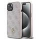 Guess Guess iPhone 15 Back cover coque Magsafe 4G Small - Rose Guess Guess iPhone 15 Back cover coque Magsafe 4G Small - Rose