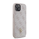 Guess Guess iPhone 15 Back cover coque Magsafe 4G Small - Rose Guess Guess iPhone 15 Back cover coque Magsafe 4G Small - Rose