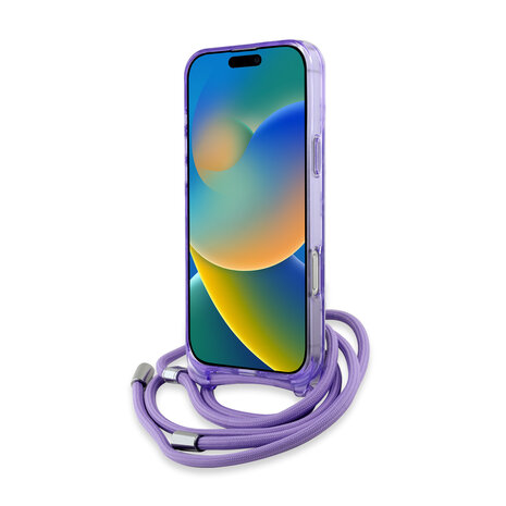 Karl Lagerfeld Karl Lagerfeld iPhone 16 Pro Back cover coque Magsafe IML KC heads - cord - Violet Karl Lagerfeld Karl Lagerfeld iPhone 16 Pro Back cover coque Magsafe IML KC heads - cord - Violet