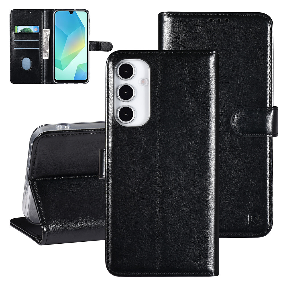 TUNIQ TUNIQ Galaxy A06 Book Case hoesje Pasjeshouder - Zwart