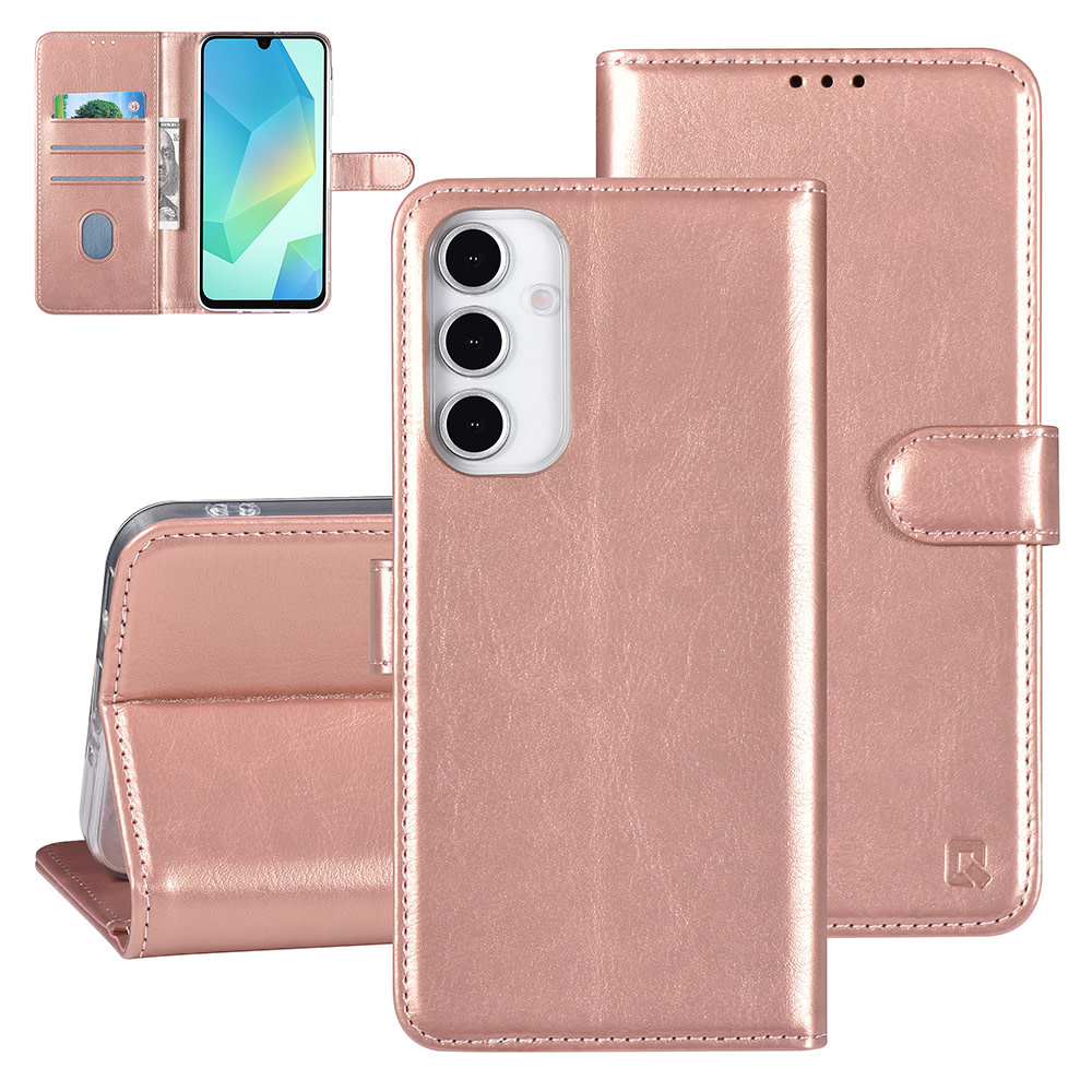TUNIQ TUNIQ Galaxy A06 Book Case hoesje Pasjeshouder - Rose Gold