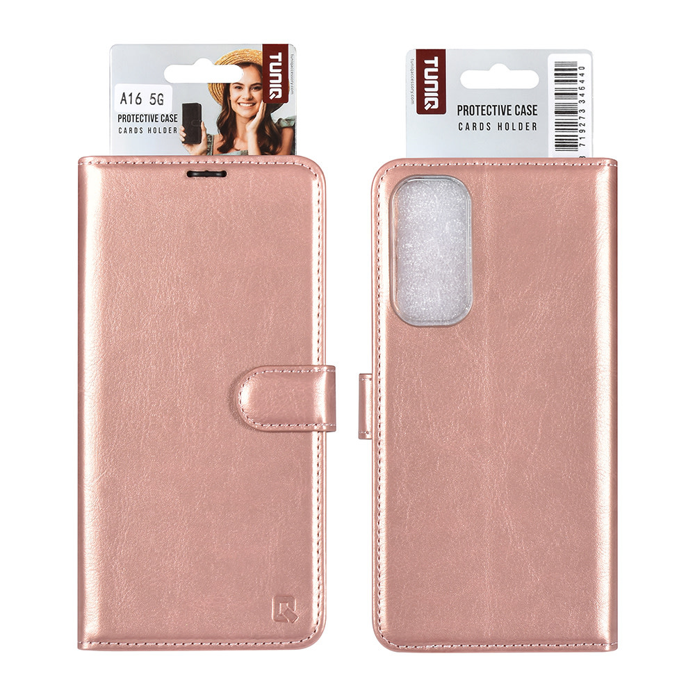 TUNIQ TUNIQ Galaxy A06 Book Case hoesje Pasjeshouder - Rose Gold, foto 5 van 5