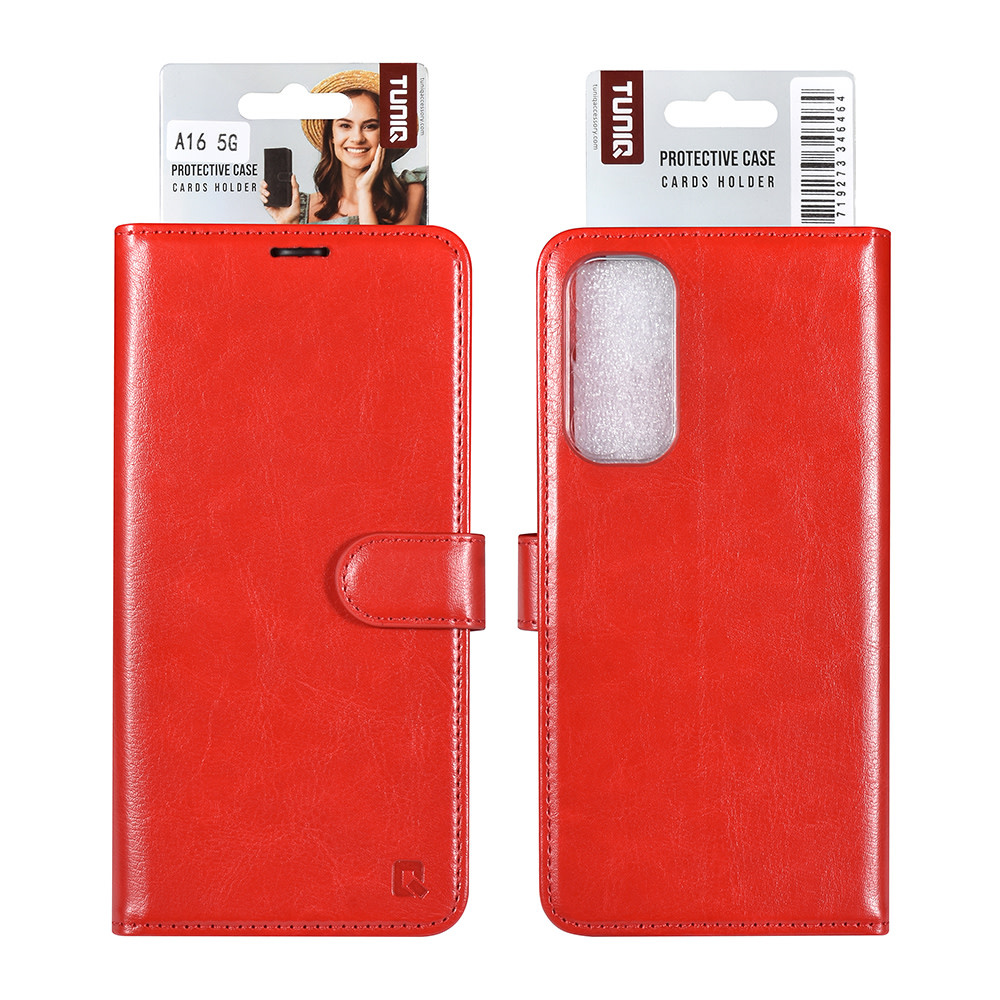 TUNIQ TUNIQ Galaxy A06 Book Case hoesje Pasjeshouder - Rood, foto 5 van 5