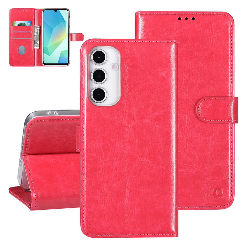 TUNIQ TUNIQ Galaxy A06 Book Case hoesje Pasjeshouder - Pink