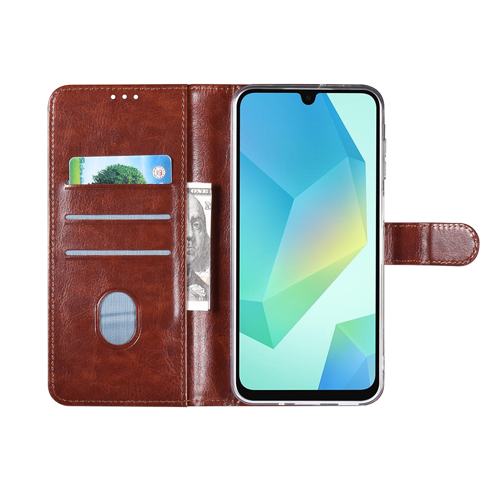 TUNIQ TUNIQ Galaxy A06 Book Case hoesje Pasjeshouder - Bruin, foto 4 van 5