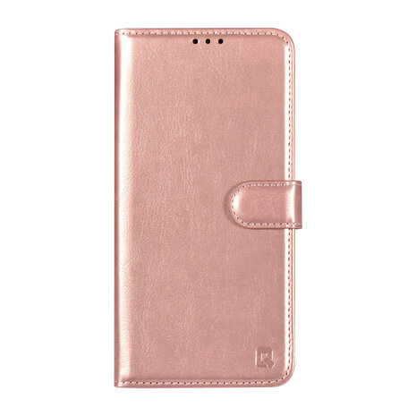 TUNIQ TUNIQ Galaxy A16 5G Book type housse - Porte-cartes pour 3 cartes - Fermeture magnétique - Hanger - Rose Gold TUNIQ TUNIQ Galaxy A16 5G Book type housse - Porte-cartes pour 3 cartes - Fermeture magnétique - Hanger - Rose Gold