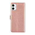 TUNIQ TUNIQ Galaxy A16 5G Book Case hoesje - Pasjeshouder voor 3 pasjes - Magneetsluiting - Hanger - Rose Gold