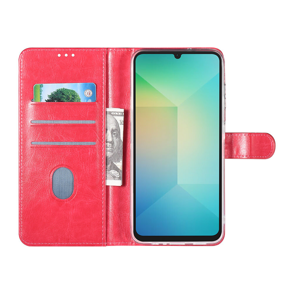 TUNIQ TUNIQ Galaxy A16 5G Book type case - Card holder for 3 cards - Magnetic closure - Hanger - Hot Pink TUNIQ TUNIQ Galaxy A16 5G Book type case - Card holder for 3 cards - Magnetic closure - Hanger - Hot Pink