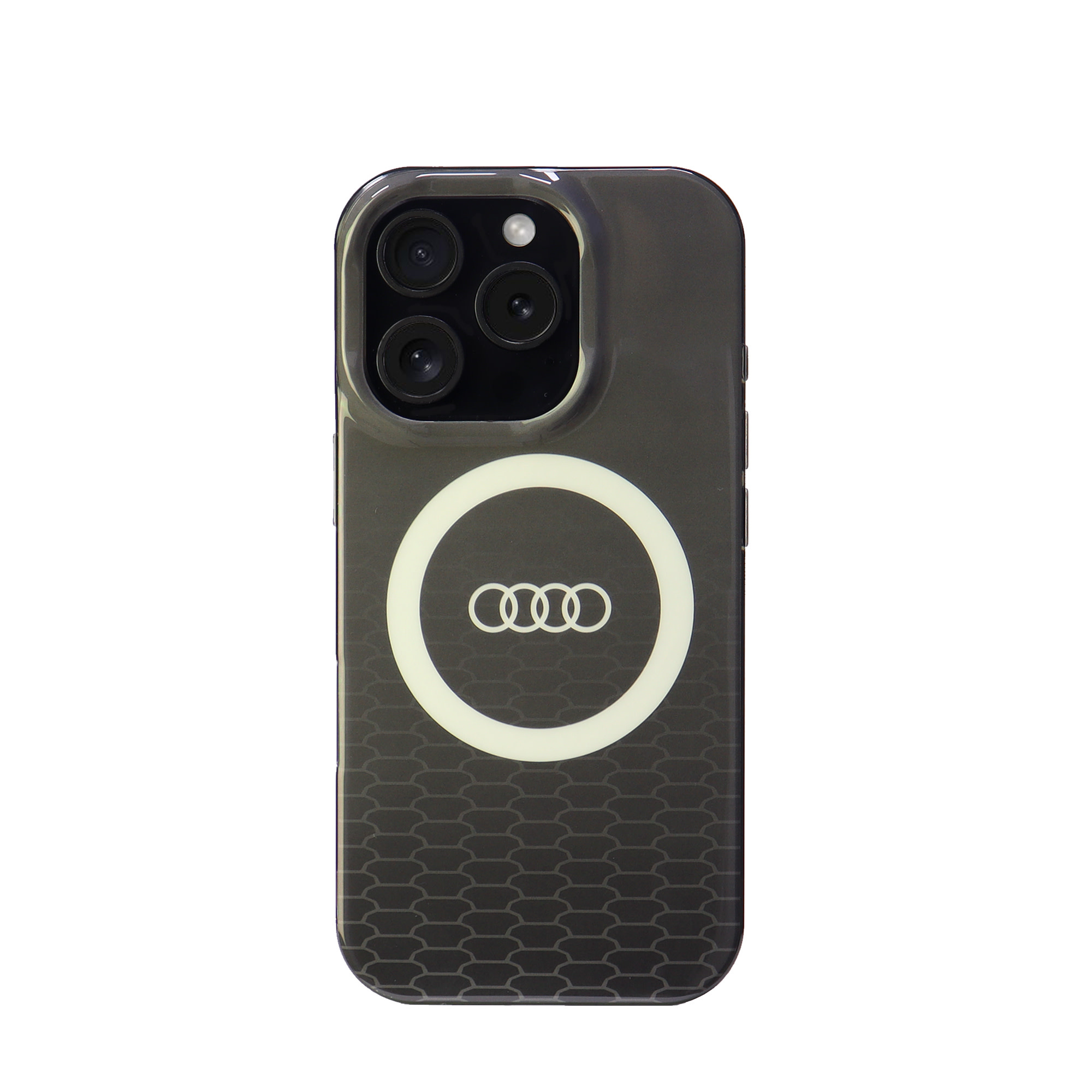 Audi Audi iPhone 16 Pro Backcover hoesje IML Q5 - Zwart