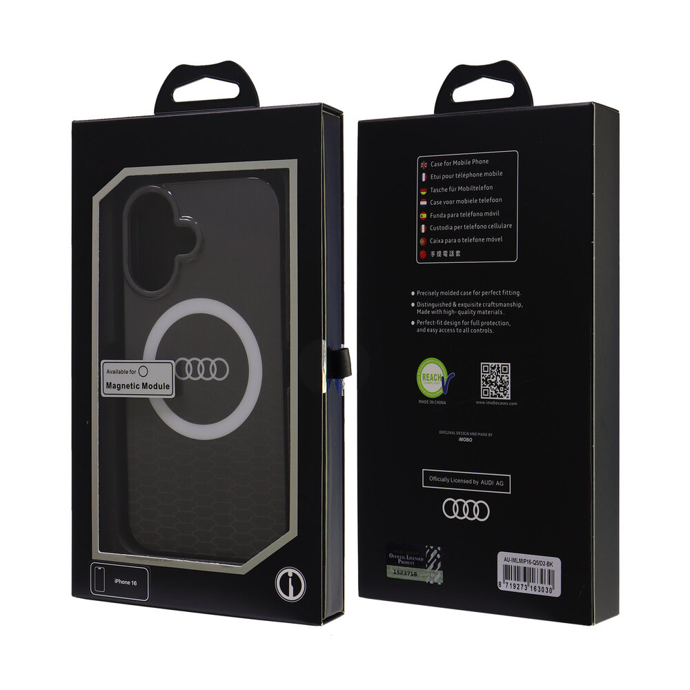 Audi Audi iPhone 16 Back-Cover hul - IML Q5 - Schwarz Audi Audi iPhone 16 Back-Cover hul - IML Q5 - Schwarz