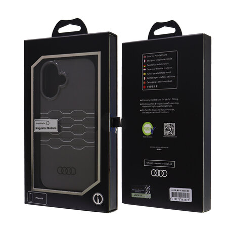 Audi Audi iPhone 16 Backcover hoesje IML A6 - Zwart