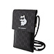 Karl Lagerfeld Karl Lagerfeld Wallet bag Wallet tas Saffiano mono pin Choupette - Black Karl Lagerfeld Karl Lagerfeld Wallet bag Wallet tas Saffiano mono pin Choupette - Black