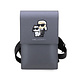 Karl Lagerfeld Karl Lagerfeld 7 inch phone pouchSaffiano K&C NFT - Silver Karl Lagerfeld Karl Lagerfeld 7 inch phone pouchSaffiano K&C NFT - Silver