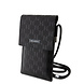 Karl Lagerfeld Karl Lagerfeld 7 inch phone pouch Saffiano mono plaque - Black Karl Lagerfeld Karl Lagerfeld 7 inch phone pouch Saffiano mono plaque - Black