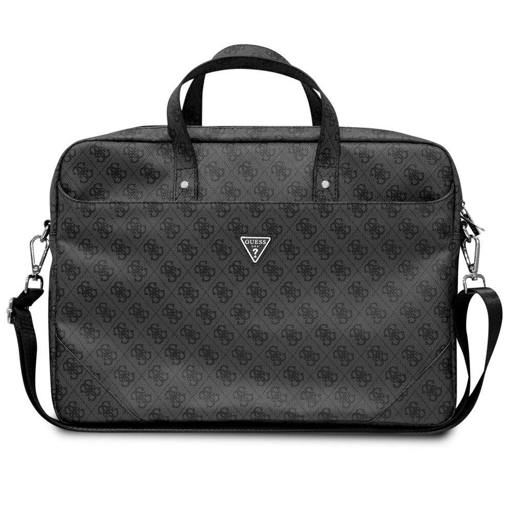 Guess Guess 15 Inch PU Leather Laptop and Tablet Bag4G PU hot stamp - Grey Guess Guess 15 Inch PU Leather Laptop and Tablet Bag4G PU hot stamp - Grey