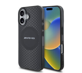 AMG AMG iPhone 16 Back cover case - Magsafe double layer - Black AMG AMG iPhone 16 Back cover case - Magsafe double layer - Black
