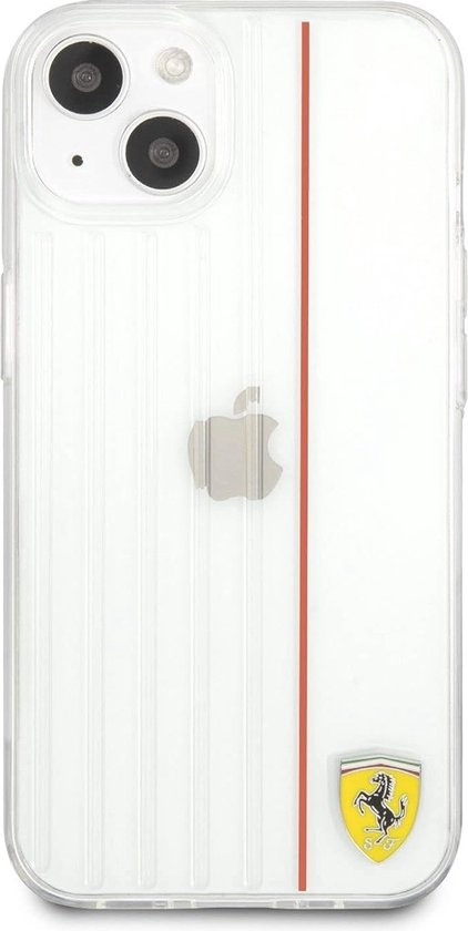 Ferrari Ferrari iPhone 13 Backcover hoesje 3D Lines - Rood, foto 2 van 3