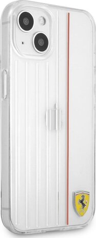 Ferrari Ferrari iPhone 13 Back-Cover hul - 3D Lines - Rot Ferrari Ferrari iPhone 13 Back-Cover hul - 3D Lines - Rot