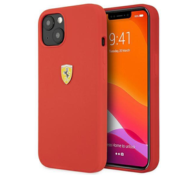 Ferrari Ferrari iPhone 13 Back-Cover hul - Metal Logo - Rot Ferrari Ferrari iPhone 13 Back-Cover hul - Metal Logo - Rot