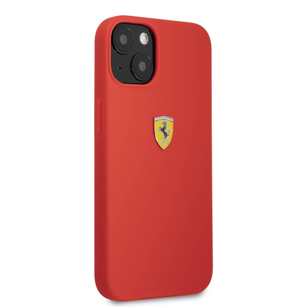 Ferrari Ferrari iPhone 13 Back cover coque Metal Logo - Rouge Ferrari Ferrari iPhone 13 Back cover coque Metal Logo - Rouge