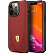 Ferrari Ferrari iPhone 13 Pro Backcover hoesje Stiched - Rood Ferrari Ferrari iPhone 13 Pro Backcover hoesje Stiched - Rood