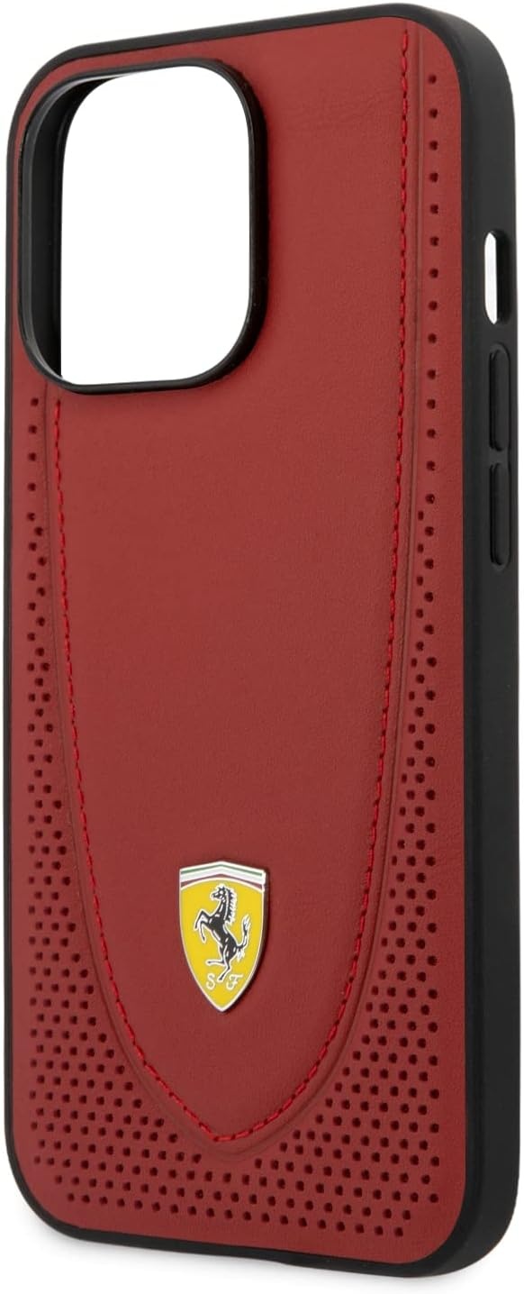 Ferrari Ferrari iPhone 13 Pro Backcover hoesje Stiched - Rood, foto 2 van 3
