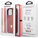 Ferrari Ferrari iPhone 13 Pro Backcover hoesje Stiched - Rood Ferrari Ferrari iPhone 13 Pro Backcover hoesje Stiched - Rood