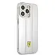 Ferrari Ferrari iPhone 13 Pro Backcover hoesje 3D Stripes - Zilver Ferrari Ferrari iPhone 13 Pro Backcover hoesje 3D Stripes - Zilver
