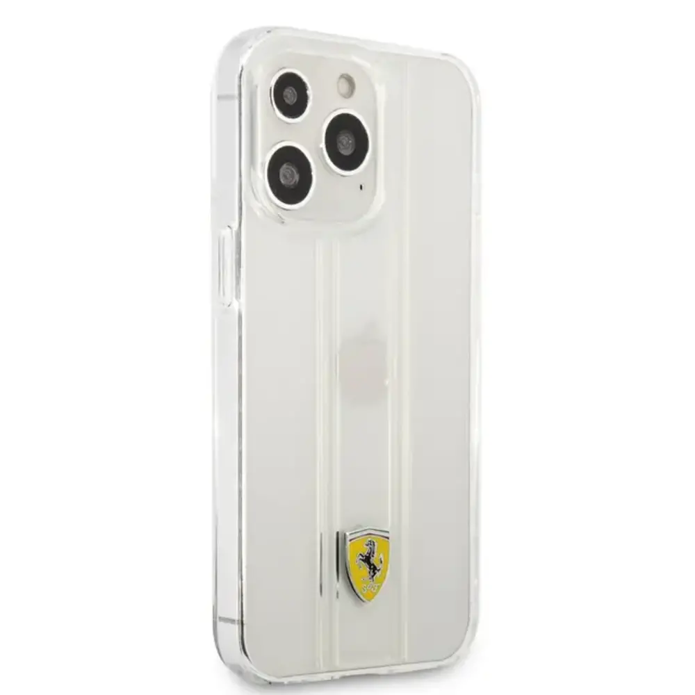 Ferrari Ferrari iPhone 13 Pro Backcover hoesje 3D Stripes - Transparant Ferrari Ferrari iPhone 13 Pro Backcover hoesje 3D Stripes - Transparant
