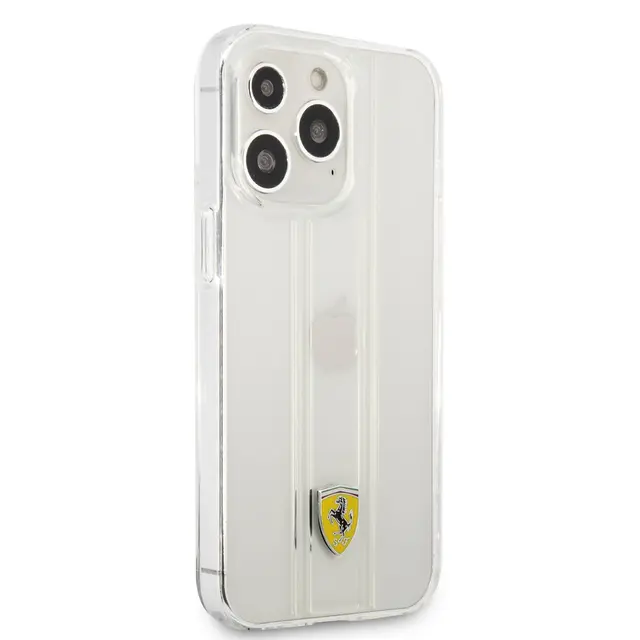 Ferrari Ferrari iPhone 13 Pro Backcover hoesje 3D Stripes - Transparant, foto 3 van 5