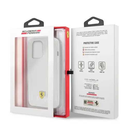 Ferrari Ferrari iPhone 13 Pro Back cover case - 3D Stripes - Transparent