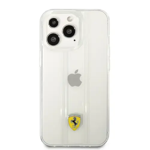 Ferrari Ferrari iPhone 13 Pro Back cover case - 3D Stripes - Transparent