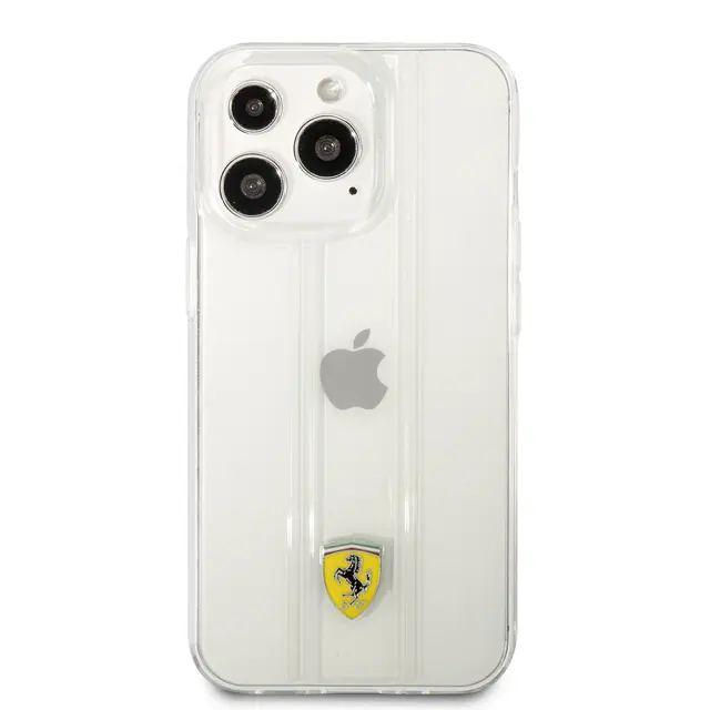 Ferrari Ferrari iPhone 13 Pro Backcover hoesje 3D Stripes - Transparant, foto 2 van 5
