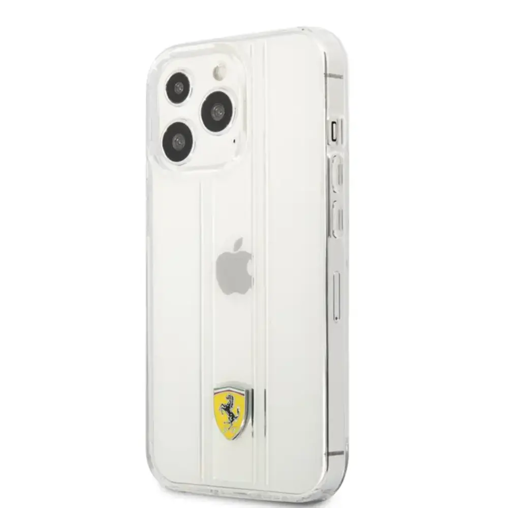Ferrari Ferrari iPhone 13 Pro Backcover hoesje 3D Stripes - Transparant Ferrari Ferrari iPhone 13 Pro Backcover hoesje 3D Stripes - Transparant
