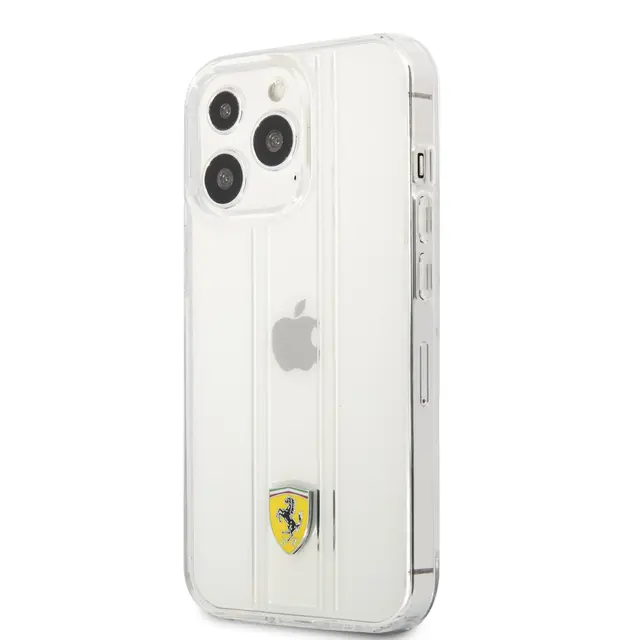 Ferrari Ferrari iPhone 13 Pro Backcover hoesje 3D Stripes - Transparant, foto 4 van 5