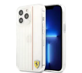 Ferrari Ferrari iPhone 13 Pro Back cover coque 3D Lines - Rouge Ferrari Ferrari iPhone 13 Pro Back cover coque 3D Lines - Rouge