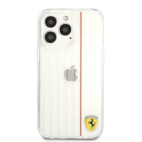 Ferrari Ferrari iPhone 13 Pro Back cover case - 3D Lines - Red Ferrari Ferrari iPhone 13 Pro Back cover case - 3D Lines - Red