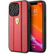 Ferrari Ferrari iPhone 13 Pro Backcover hoesje Central Stripe - Rood Ferrari Ferrari iPhone 13 Pro Backcover hoesje Central Stripe - Rood