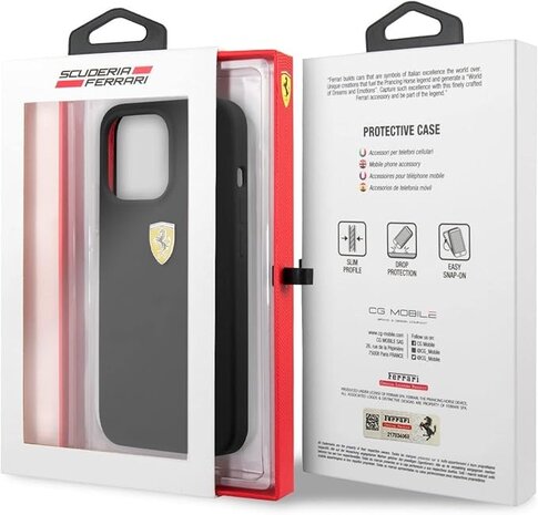 Ferrari Ferrari iPhone 13 Pro Back cover coque Metal Logo - Noir Ferrari Ferrari iPhone 13 Pro Back cover coque Metal Logo - Noir