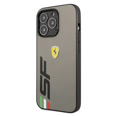 Ferrari Ferrari iPhone 13 Pro Back cover coque SF Logo - Gris Ferrari Ferrari iPhone 13 Pro Back cover coque SF Logo - Gris