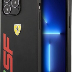 Ferrari iPhone 13 Pro Back cover case - SF Logo - Black