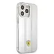 Ferrari Ferrari iPhone 13 Pro Max Back cover coque 3D Stripes - Argent Ferrari Ferrari iPhone 13 Pro Max Back cover coque 3D Stripes - Argent