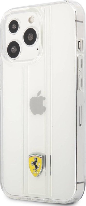 Ferrari Ferrari iPhone 13 Pro Max Backcover hoesje 3D Stripes - Transparant, foto 3 van 6
