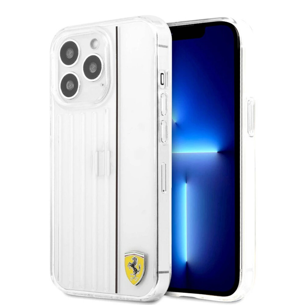 Ferrari Ferrari iPhone 13 Pro Max Back cover case - 3D Lines - Black Ferrari Ferrari iPhone 13 Pro Max Back cover case - 3D Lines - Black