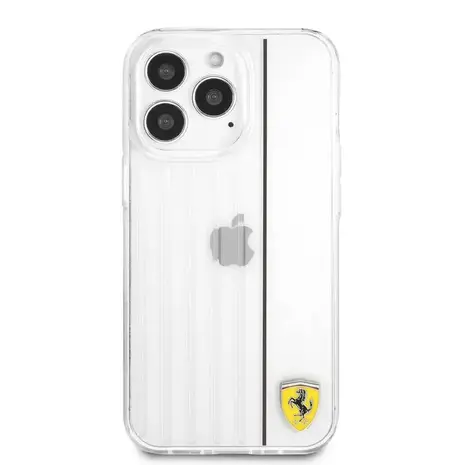 Ferrari Ferrari iPhone 13 Pro Max Back cover case - 3D Lines - Black Ferrari Ferrari iPhone 13 Pro Max Back cover case - 3D Lines - Black
