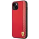 Ferrari Ferrari iPhone 14 Back-Cover hul - Carbon - Rot Ferrari Ferrari iPhone 14 Back-Cover hul - Carbon - Rot
